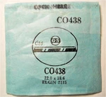 Gs CO438 Watch Crystal For Elgin 2115 - 22.0 X 18.6 Mm Replacement / Repair Part. Fixed Price $9.95.