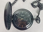 Speidel Black Quartz Pocket Watch With 13" Chain Dial. Fixed Price $45.00.