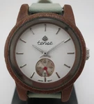 Tense Small Leather Hampton Walnut/mint Ladies Watch M4701W-W-MNT New Batt. Fixed Price $30.00.