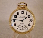 Wwii Hamilton "992B" 21J 10K Gold Filled Open Face 16S Railroad Pocket Watch. Fixed Price $585.00.