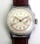 Vtg Leonidas Heuer Chronograph Men's 35MM 17J Watch Runs Great. Fixed Price $1595.00.