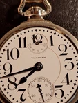 1915 Waltham Vangurd. Up Down Indicator 16S 23 Jewels Pocket Watch. Fixed Price $950.00.