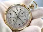 Longines Antique Swiss Solid Gold 18CT Double Face-sided Pocket WATCH-1930 Uk. Fixed Price $22350.00.