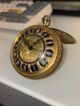 Vintage Ernest Borel Versailles Mechanical Pocket Watch Gold Tone Swiss. Fixed Price $150.00.