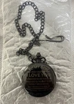 Pocket Watch W/chain. To My Son. Fixed Price $8.36.