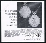 1964 Gallet Yacht Timer 2 Watch Photo 315W 501Y Jules Racine Vintage Print Ad. Fixed Price $14.99.