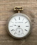 Elgin Grade 105 Mod Sz 16S 11J Movt Pocket Watch Kenosha Open Face Chrome Case. Fixed Price $253.95.