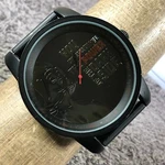 Accutime Men DAR2015 Dress Star Wars Black Tone Quartz Analog 52MM Watch 7 1/4". Fixed Price $11.48.