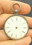 Vintage Swiss Solid Silver Pocket Watch Cylinder Rubis. Fixed Price $49.99.