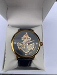 Betsy Johnson Women's Watch Blue And Gold. Fixed Price $45.00.