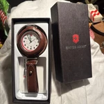 Victorinox Swiss Army Pocket Watch Men White Dial Silver Tone Round Marlboro. Fixed Price $159.99.