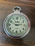 Vtg Rawlings Coaches Pocket Watch V-8088 Quartz Jpn Movt B-ball White Dial Works. Fixed Price $19.50.