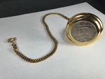 Colibri Pocket Watch Gold Tone Kennedy Half Dollar Coin. Fixed Price $109.00.
