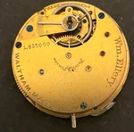 Antique 1882 Waltham Wm Ellery 1873 Pocket Watch Movement Parts/repair 8S 7J Usa. Fixed Price $29.95.