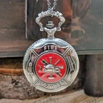 Firefighter Pocket Watch Silver Fireman Gift Retirement First Responder Hero. Fixed Price $19.95.
