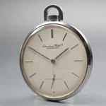 EXC+5 Iwc Schaffhausen Cal. 952 Silver 46MM Hand Winding Pocket Watch Jp U632. Fixed Price $729.99.