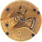 1893 Elgin Pocket Watch Movement 4958916 Grade: 80 18S 15J (en). Fixed Price $39.95.