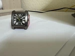 Nos Men's Rotary Editions Automatic Square Gun Metal Watch 40MM Band. Fixed Price $97.71.