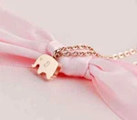 18KGP Rose Gold Stainless Steel Baby Elephant Pendant Necklaces. Fixed Price $11.98.