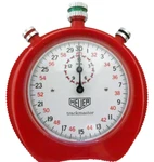 Vintage Heuer Trackmaster 8042 Red Stopwatch. Fixed Price $225.00.