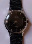 1960S Elgin Sportsman 17 Jewel Black Dial Swiss Watch !! 823 Runs Fine. Fixed Price $55.95.