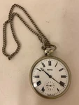 Vintage Pocket Watch Mechanical Molnija "wolves" 702455 Made Ussr. Fixed Price $76.00.
