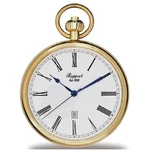 Rapport Oxford Quartz Open Faced Pocket Watch Gold Plated Case. Fixed Price $218.76.