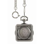 New American Coin Treasures 1800'S Liberty Nickel Pocket Watch 13896. Fixed Price $49.95.