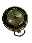 Vintage Rex Pocket Watch Womens Gold Tone Black Enamel Swiss Made Antimagnetic. Fixed Price $24.99.