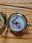 Waltham Norman Rockwell Pocket Watch Swiss Made. Fixed Price $70.00.