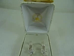 Disney Parks Mouse Icon Swarovski Crystal Hoop Dangle Earrings Silver New Boxed. Fixed Price $33.96.