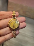 Antique 14K Gold Ladies 6/0 1920 Elgin Pendant Wrist Watch Combo Runs Well. Fixed Price $598.95.