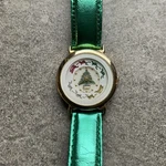 Cool Vintage Eurotech Christmas Watch 32MM Gold Tone Case Rotating Sleigh Dial. Fixed Price $15.16.