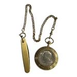Vintage Colibri Pocket Watch & Folding Knife Chain Set Non Working. Fixed Price $19.95.