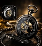 Pocket Watch Steampunk Vintage Classic Style Skeleton Anime Striking Luxury. Fixed Price $69.00.