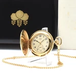 Seiko 7N07-0010 Gold Pocket Watch Quartz Prime Minister From Japan 40MM. Fixed Price $99.99.