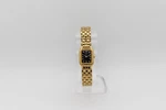 Vintage Seiko Ladies Gold Tone Quartz Watch Black Dial V400-5498 Running. Fixed Price $25.00.