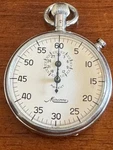 Vintage Minerva Swiss Stop Watch-works Great-w/original Box-very Nice-fast Ship. Fixed Price $119.99.