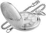 Silvery Smooth Shield Round Case Quartz Pocket Watch Roman Numeral White Dia.... Fixed Price $11.88.