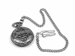 Geneva Men's Silver "grandpa" Quartz Round & White / Chain Pocket Watch. Fixed Price $19.88.