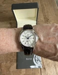 Armand Nicolet Hunter Automatic Gmt Power Reserve Watch. Fixed Price $1100.00.