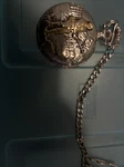 Capezio Silver Tone Quartz Analog Men's Pocket Watch Chain Needs Battery. Fixed Price $20.00.