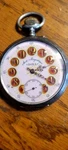 Hard To Fine Pink Face Antique Doxa Railroad Pocket Watch 1905/1906. Fixed Price $375.00.