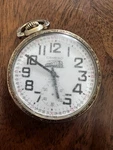 Vintage Camero Lean & Jones Inc. Railway 17J Incabloc Swiss Made Pocket Watch. Fixed Price $120.00.