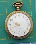 Vintage 1901 Waltham Pocket Watch 15 Jewel Fancy Dial Face. Fixed Price $150.00.