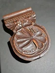 19TH Century Antique Black Forest Carved Pocket Watch Holder Bedside Table Stand. Fixed Price $64.54.