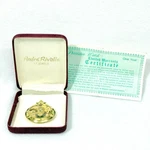 Vtg. Andre Rivalle Gold Tone Skeleton Manual Pocket Watch 17 Jewels Works W/box. Fixed Price $148.00.
