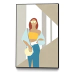 Giant Art Canvas 24X36 My Purse Framed In Multi-color. Fixed Price $217.11.