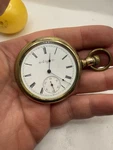 Antique Vintage Gold Filled 1900 Elgin Victorian Gents 17 Jewel Pocket Watch. Fixed Price $175.00.