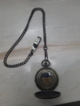 Relic Pocket Watch Bronze Tone Moon Phase Chain. Fixed Price $10.00.